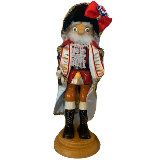 Exquisite Fine Nutcracker Music Box George Washington/colonial Possibly Steinbac